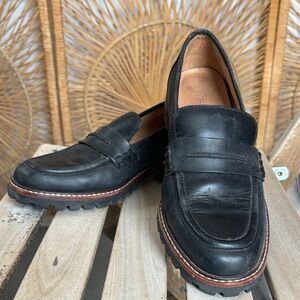 Madewell Black Leather Men’s Penny Loafers size 7